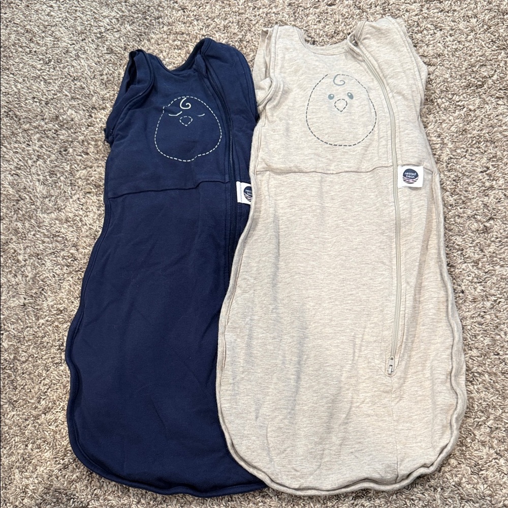 Nested bean sleep sacks size small (3-6 months)